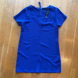 Elegant Blue Mini Shift Dress